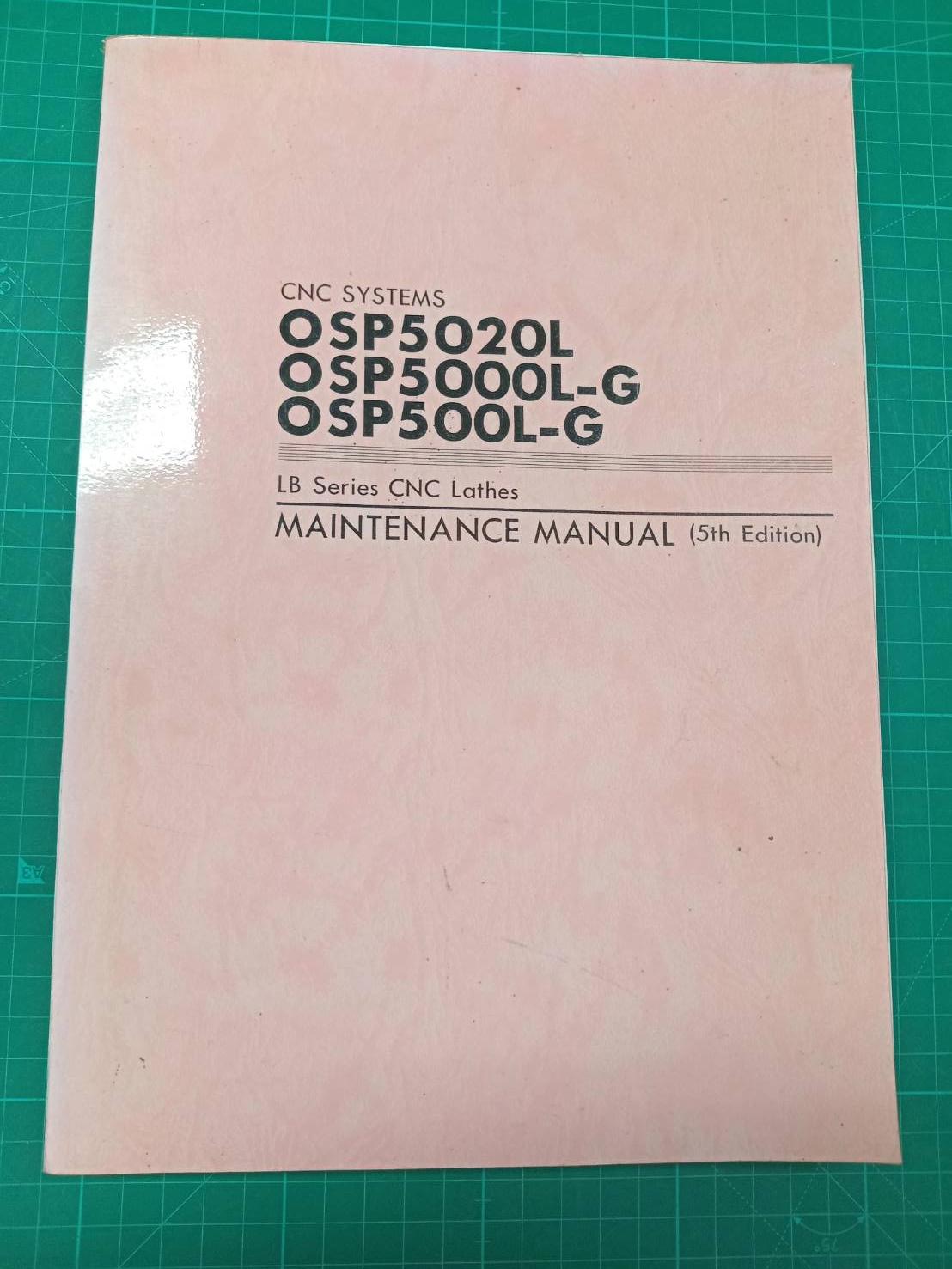 OKUMA OSP5020L OSP5000L-G OSP500-G MAINTENANCE WIRING DIAGRAM