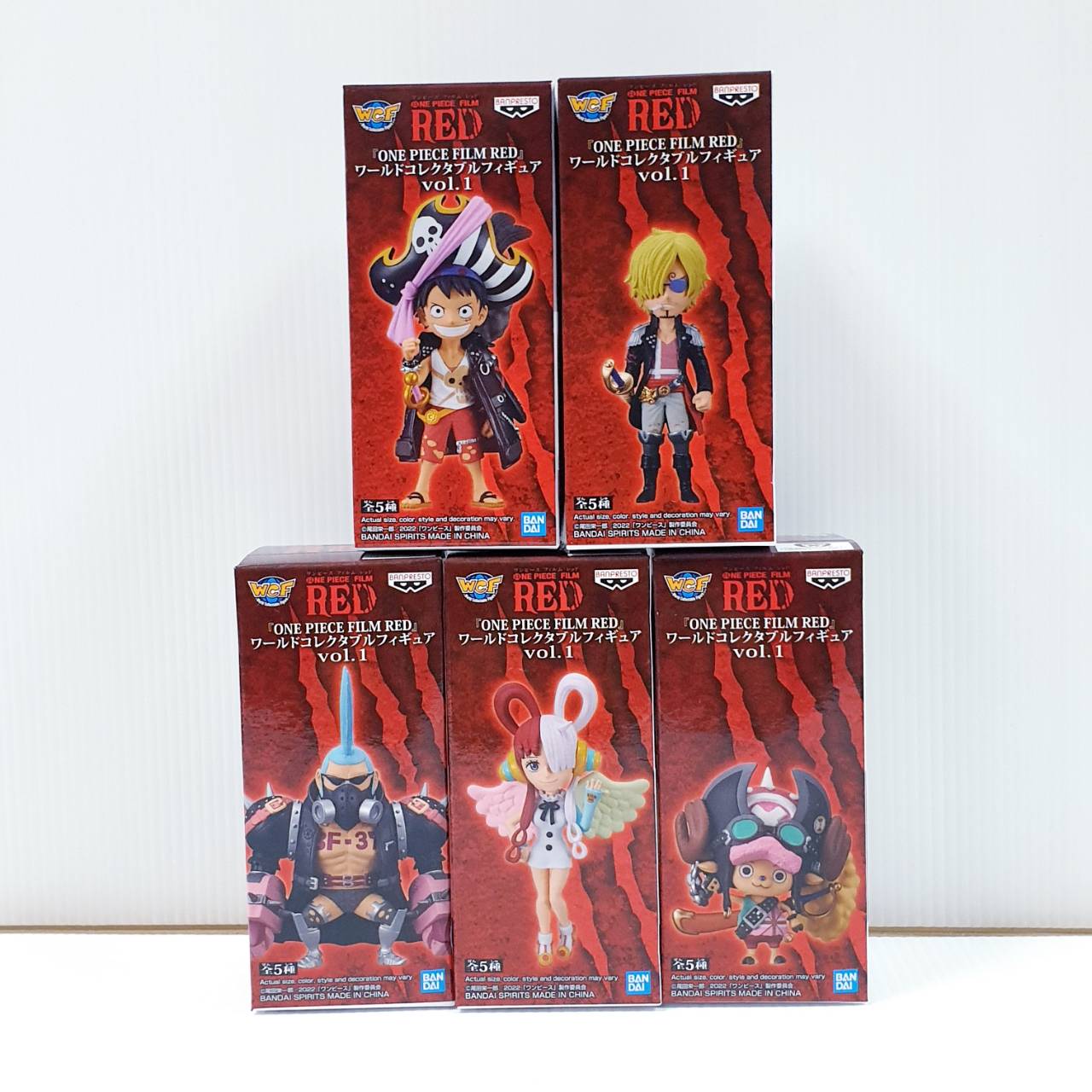 4983164187748 (set 5) WCF one piece Film Red Vol.1-banpresto ได้ครบ 5แบบ