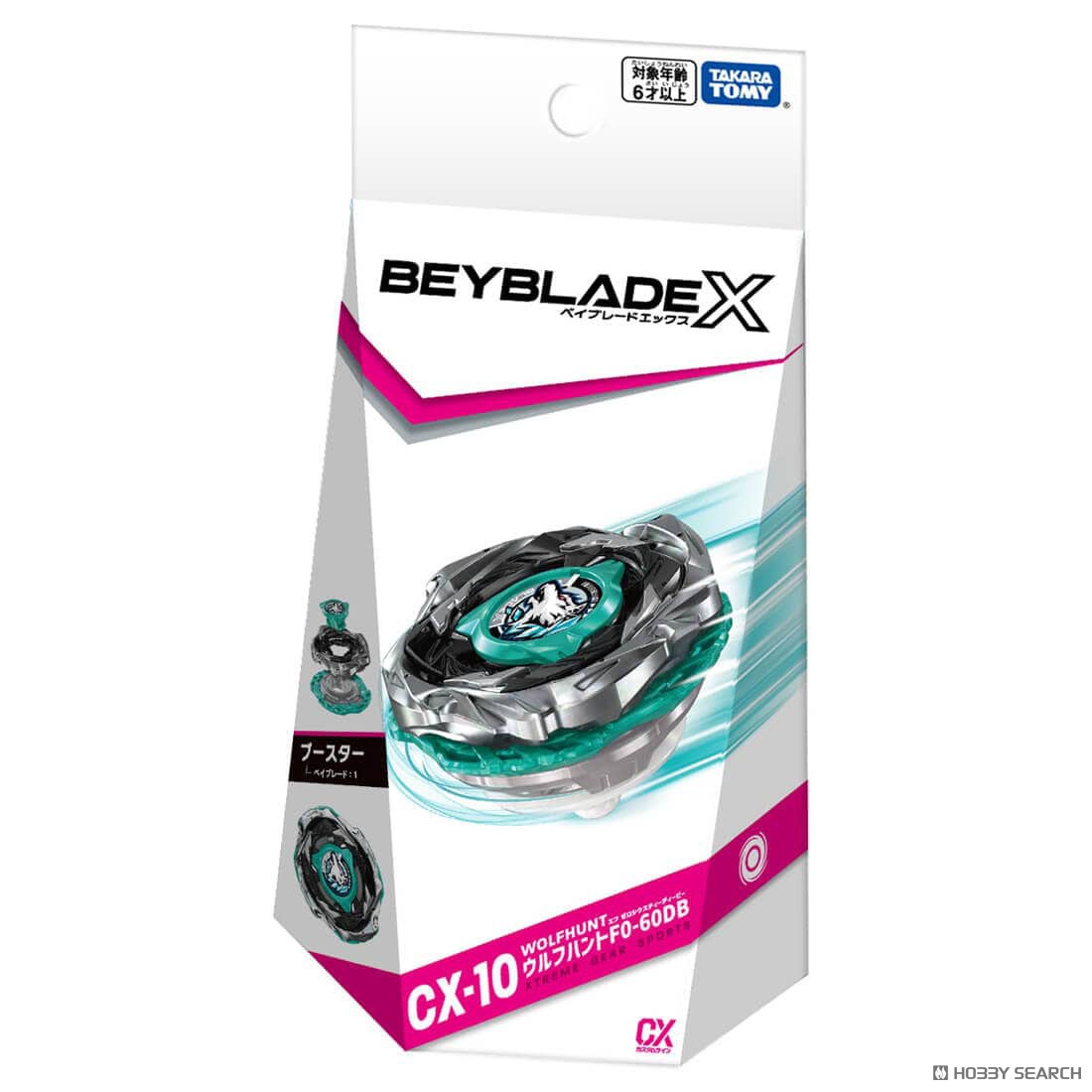 Tomy (TakaraTomy) 4904810097242 BEYBLADE X CX-10 Booster Wolf Hunt F0-60DB (Active Toy)