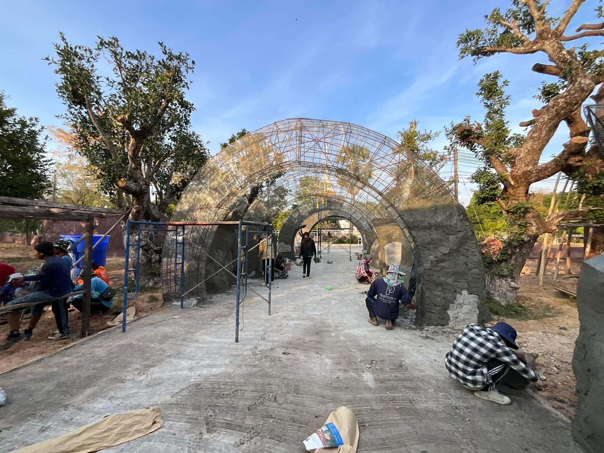 งานออกแบบ จัดสร้างสวนพุทธศิลป์ อุทยานพระนาดูนทะลุมิติ จ.มหาสารคาม สอบถาม โทร 061-6592998