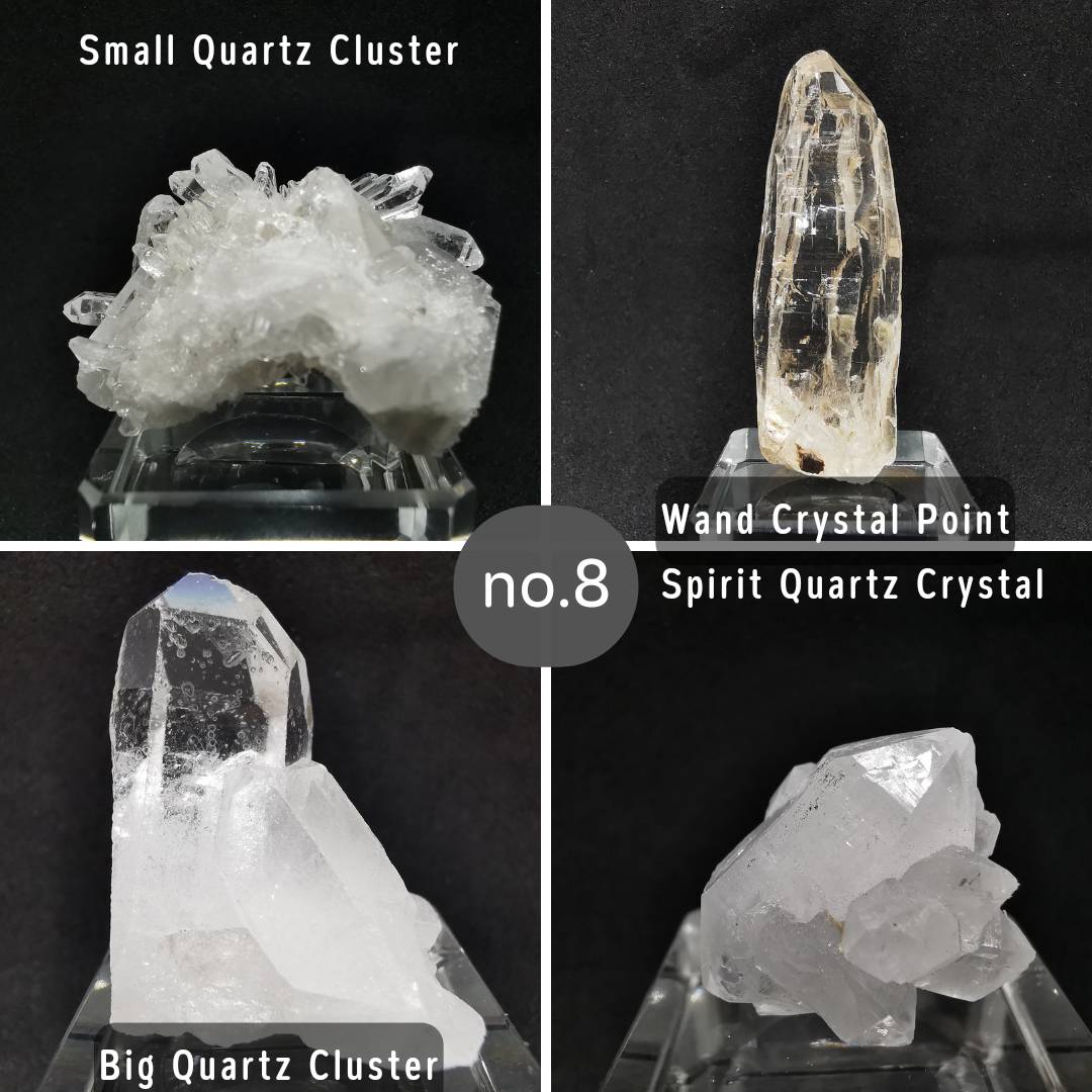 ชุดหินคริสตัลควอตซ์4ชนิด (4 of a Kind Natural Quartz Collection)