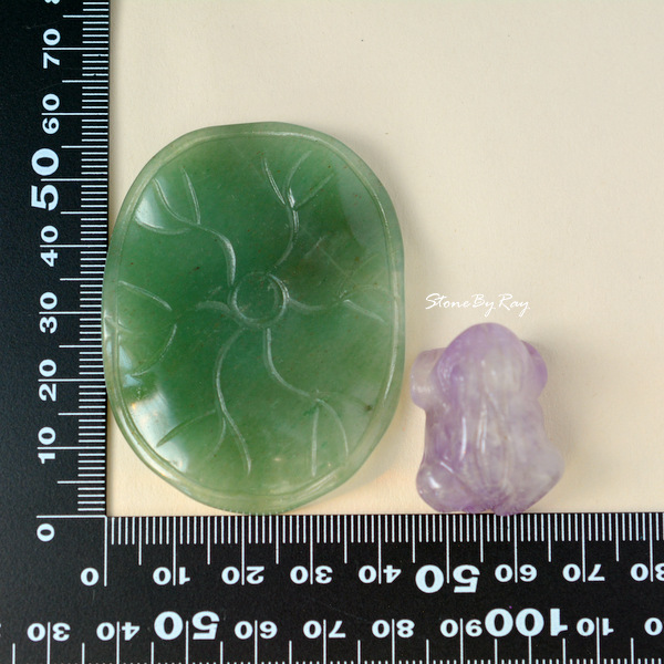 หินอเมทิสต์แกะสลักรูปกบ (Amethyst)