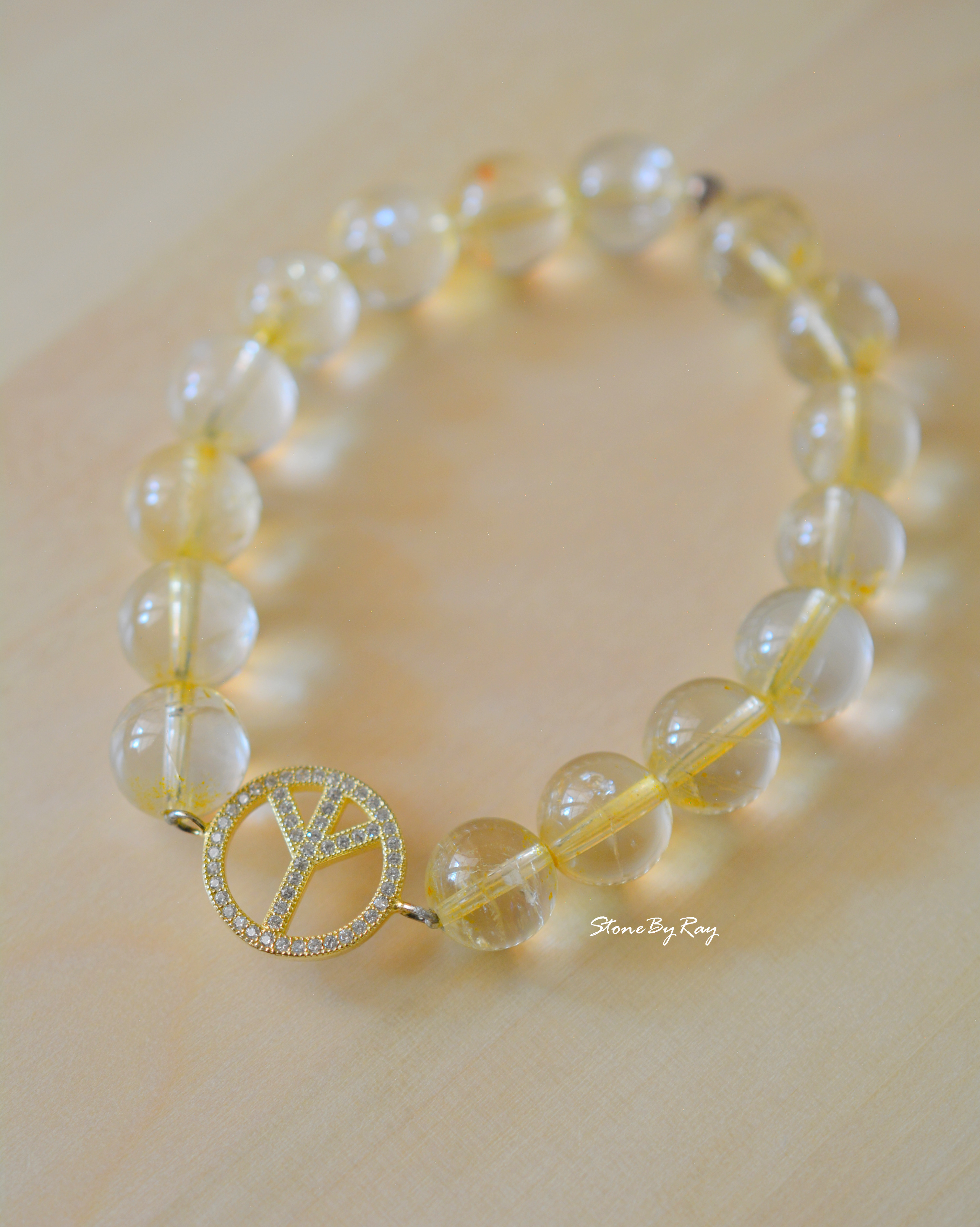 สร้อยข้อมือหินซิทริน(Citrine)