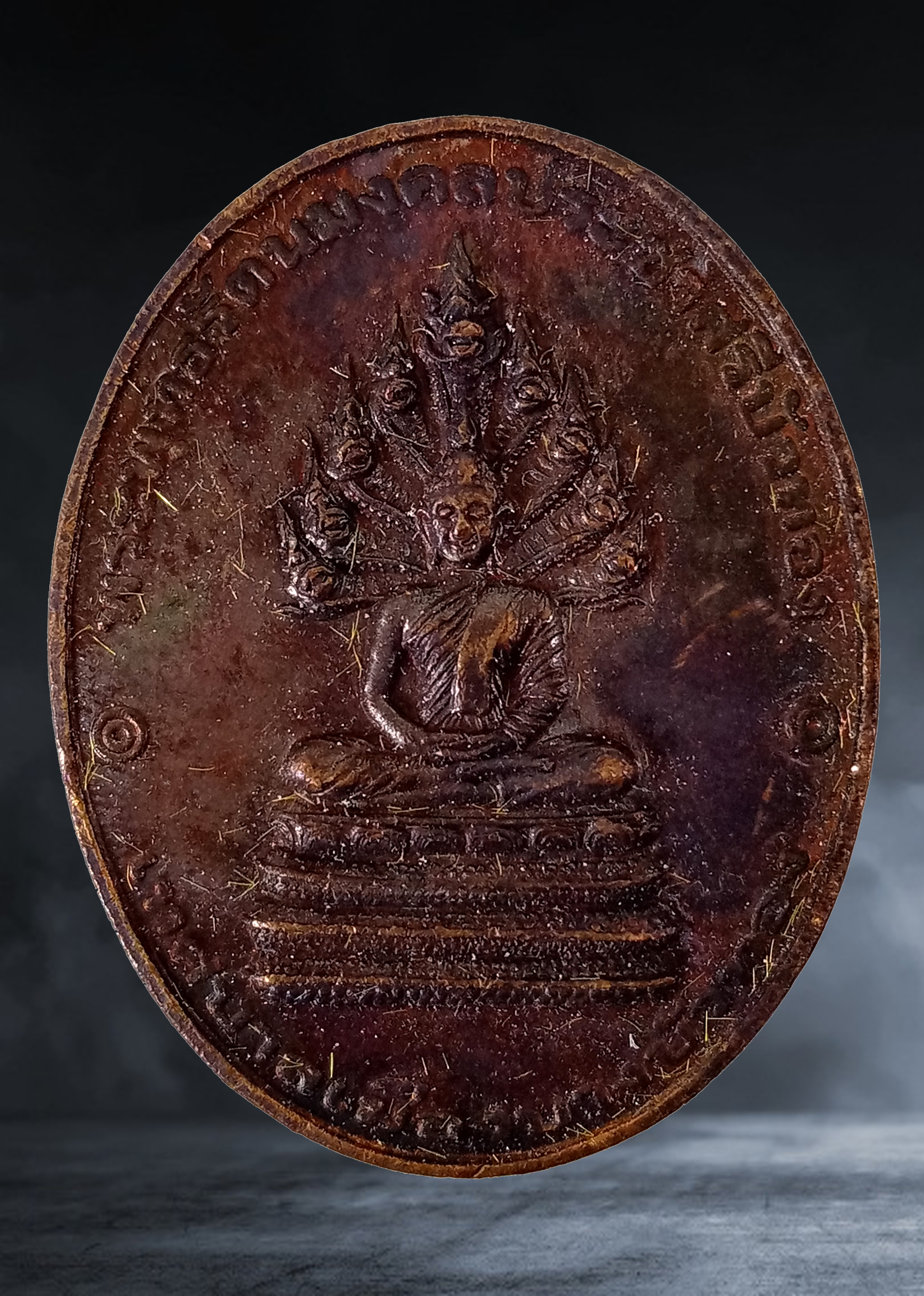 เหรียญ พระพุทธรัตนมงคลประชาศรีบัวทอง หลังพระโพธิสัตว์เจ้าแม่กวนอิม เทศบาลเมืองบางบัวทอง จ.นนทบุรี ปี ๒๕๕๒