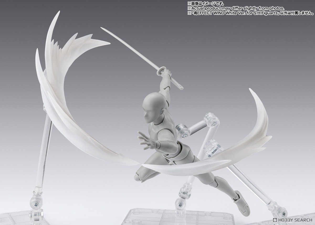 Preorderเข้า 5-6/2026 รบกวนสั่งแยกกับสินค้ารายการอื่นครับ Bandai 4573102675453 TAMASHII EFFECT WIND White Ver. for S.H.Figuarts