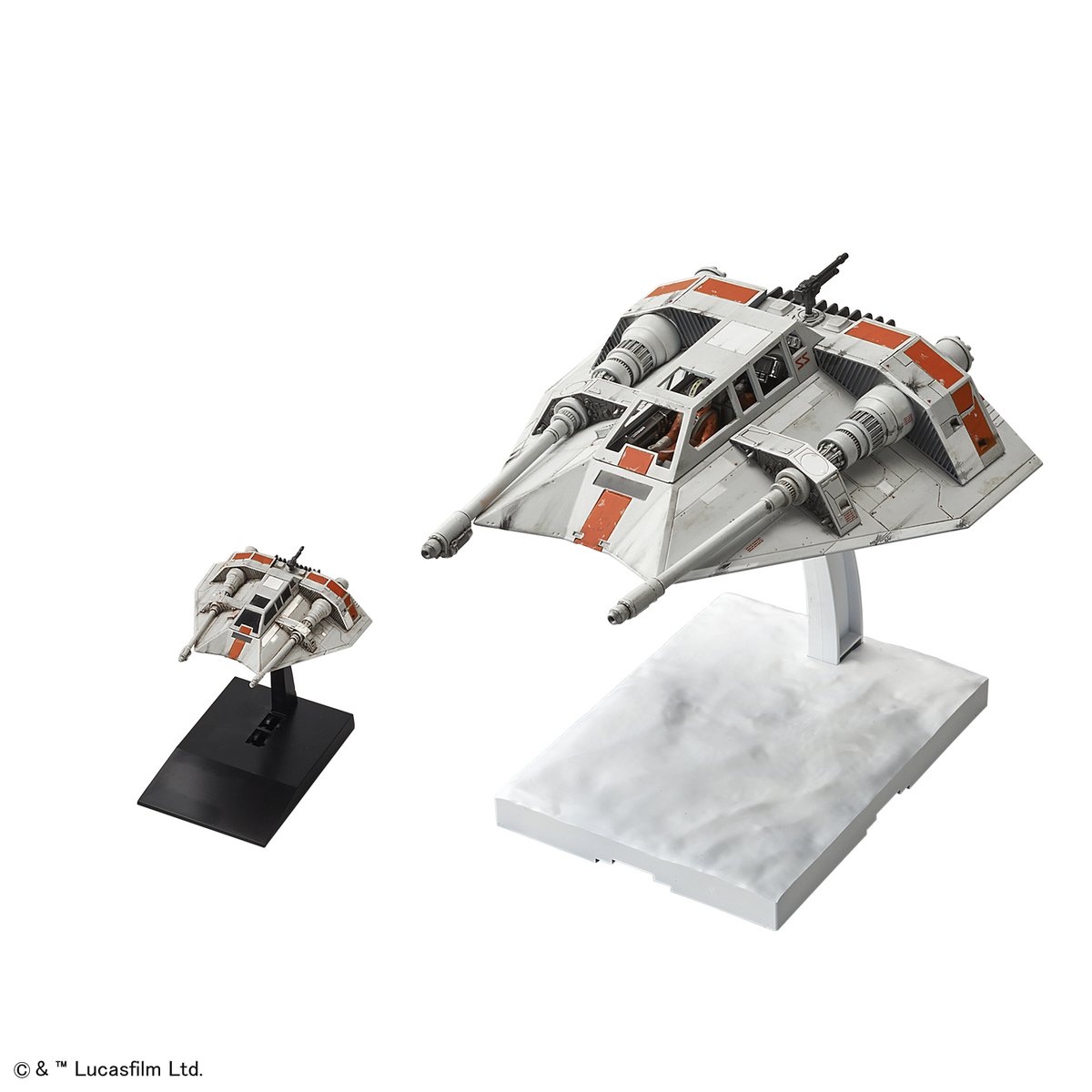 Bandai starwar 4549660177340 1/48 & 1/144 Snowspeeder Set 2,700Yen