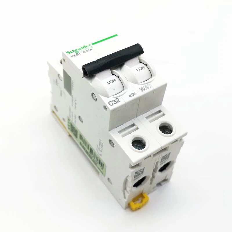 Schneider Electric - Miniature Circuit-Breaker, Acti9 AC Breaker schneider Schneider Electric China IC65N 2P C32A A9F18232 Vacuum Mini Circuit Breaker MCB Acti9 Type C