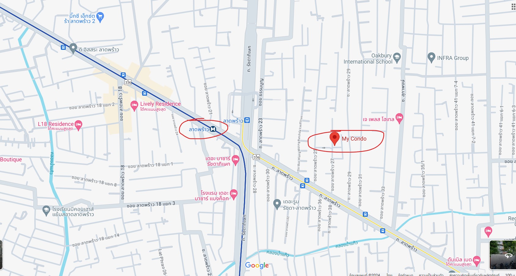 ปล่อยเช่าคอนโด My Condo Ladprao 27 (มาย คอนโด ลาดพร้าว 27) - Studio 1ห้องน้ำ - ใกล้ MRT ลาดพร้าว - ขนาดห้อง 26 ตรม. ชั้น 3