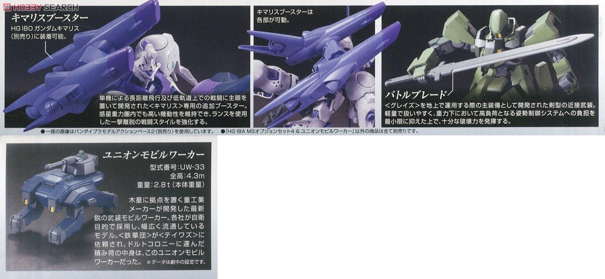 4549660041801 hg 1/144 MS Option Set 4 & Mobile Worker 600 yen