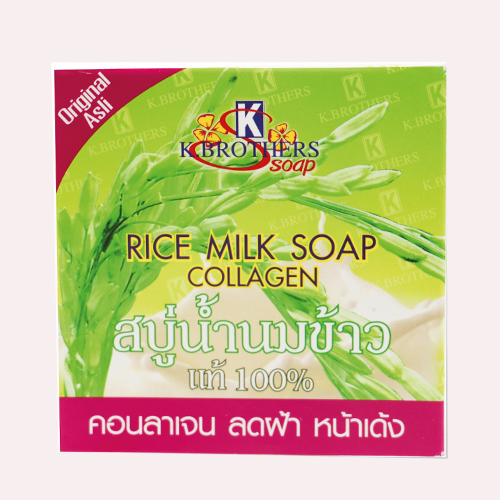 สบู่น้ำนมข้าวแท้ 100% เคบราเทอร์ (60 กรัม)