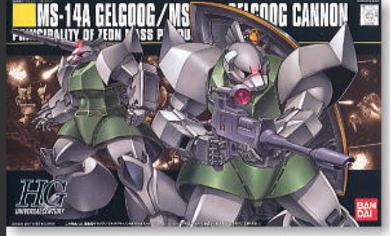 Bandai hg1/144 076 gelgoog/gelgoog cannon ms-14a/ms-14c 4573102603975