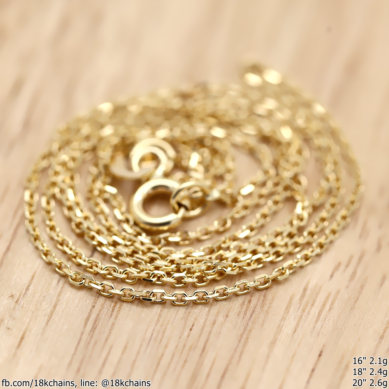 สร้อยคออิตาลี18kแท้ ลายคตกิต