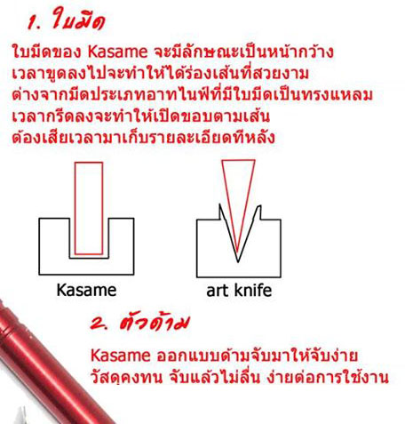 มีดเดินไลน์ 0.4 KaSaMe chisel I