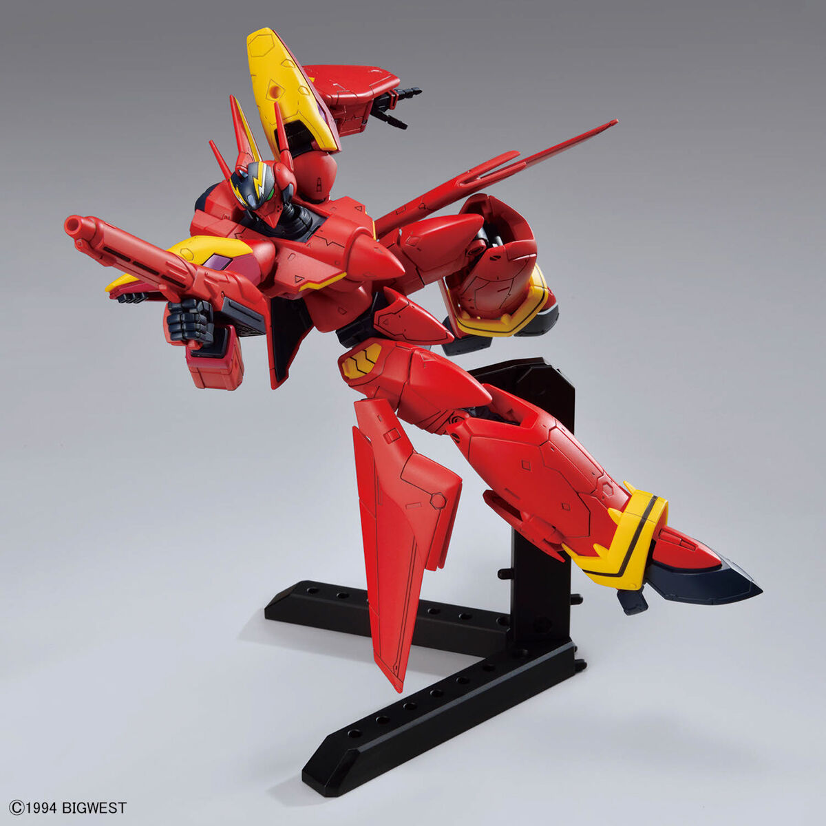 Bandai 4573102663153 HG 1/100 VF-19 CUSTOM FIRE VALKYRIE WITH SOUND BOOSTER (fss)