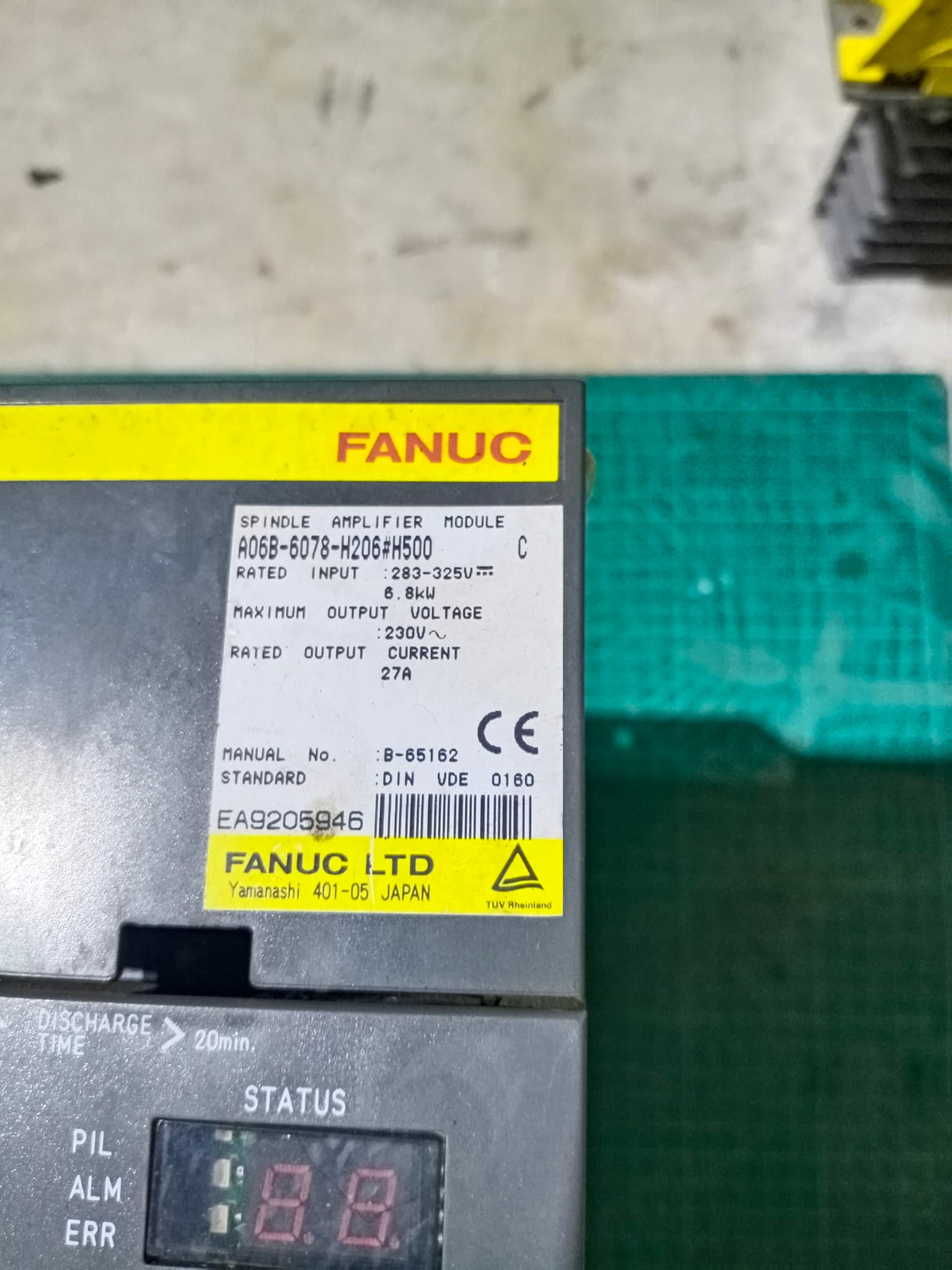 FANUC A06B-6078-H206#H500 SPINDLE SERVO AMPLIFIER MODULE
