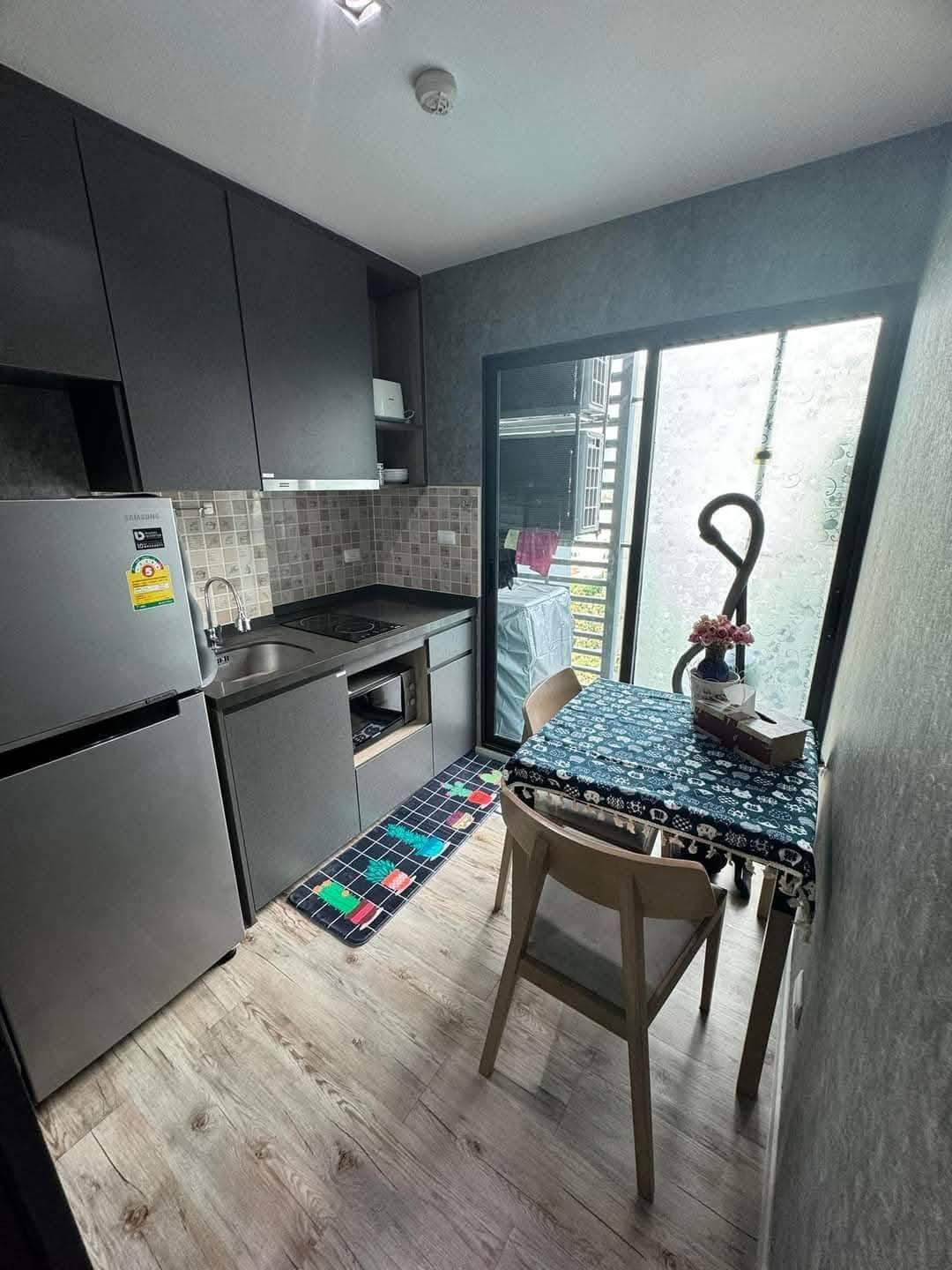 ให้เช่าห้องแบบ 1ห้องนอน 1ห้องน้ำ โซนพื้นที่ MRT ศรีลาซาล คอนโด Aspen Lasalle (เอสเพน ลาซาล) ขนาดห้อง 29 ตรม. ชั้น 7 เฟส B