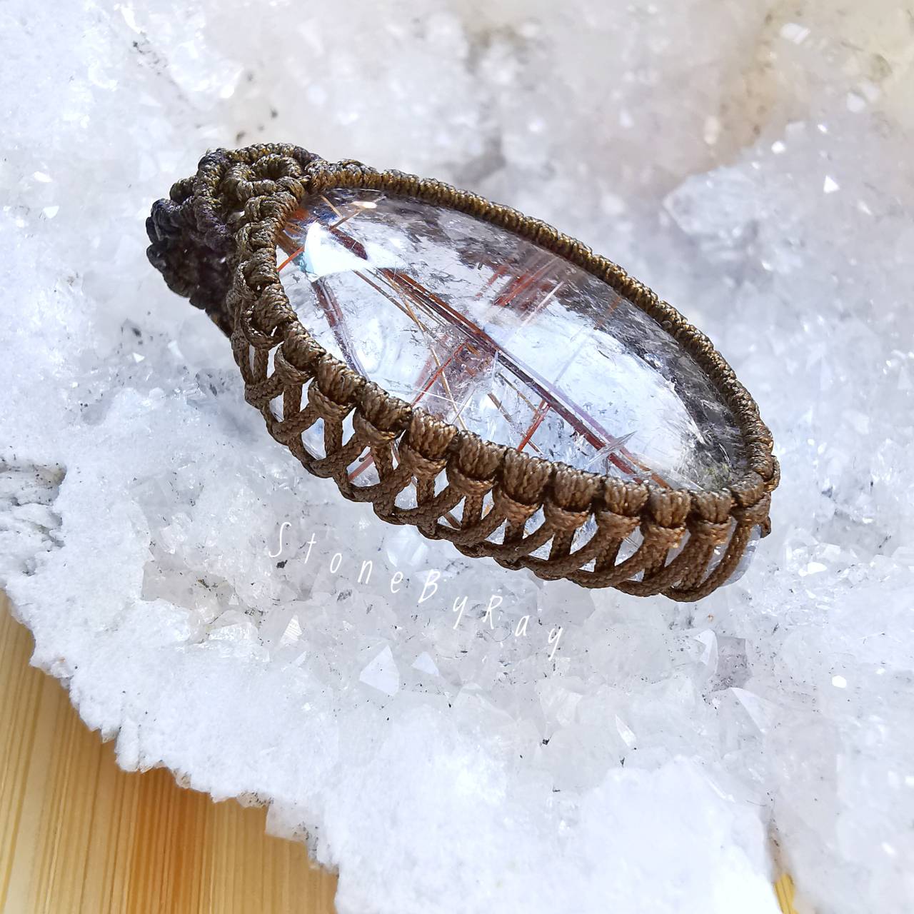 สร้อยคอเงินจี้หินไหมเศรษฐี