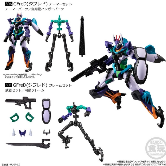 Preorderเข้า4-5/2026 รบกวนสั่งแยกกับสินค้ารายการอื่นครับ **ได้ครบ 7 แบบ* Bandai 4570117925924 MOBILE SUIT GUNDAM G-FRAME FA 09 W/O CANDY