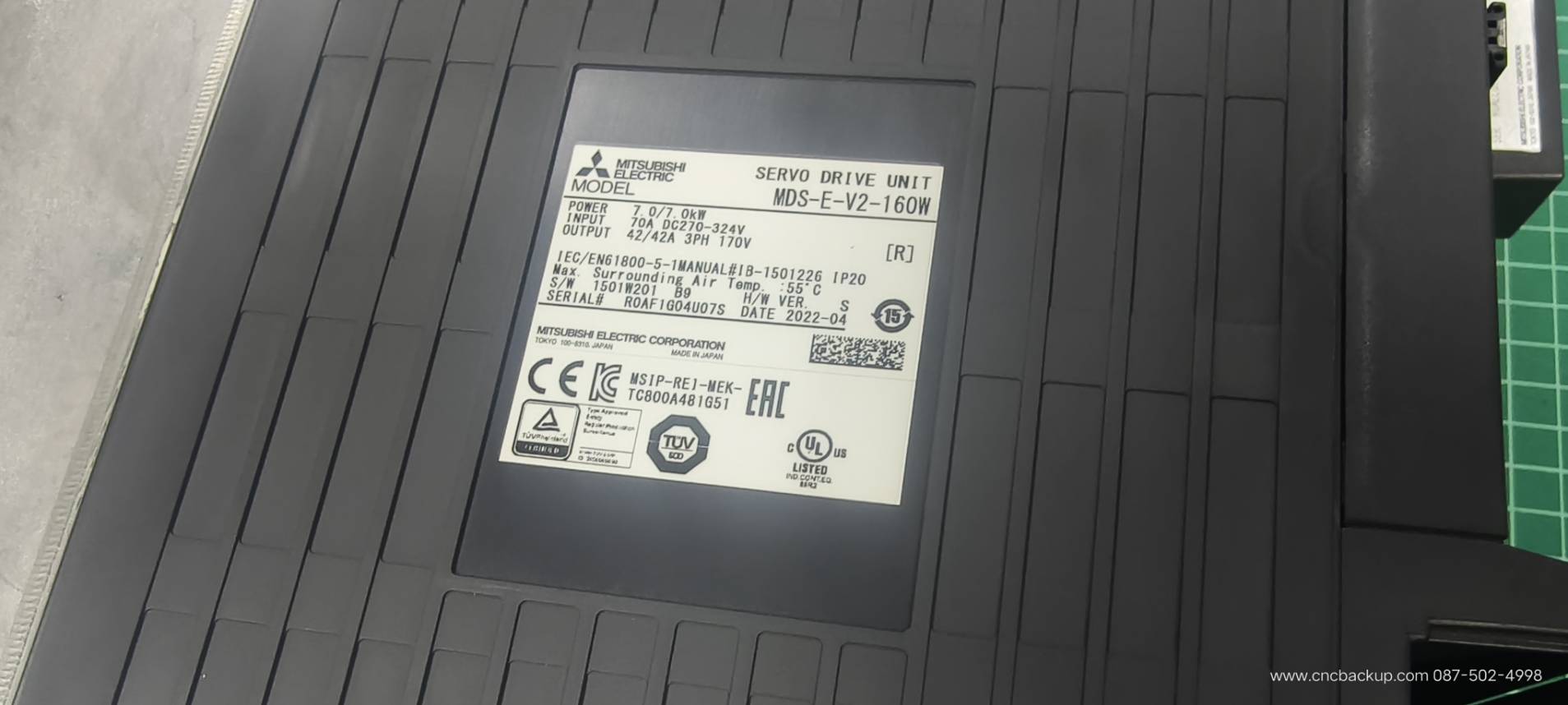 MITSUBISHI MDS-E-V2-160W SERVO DRIVE FOR M800/M80