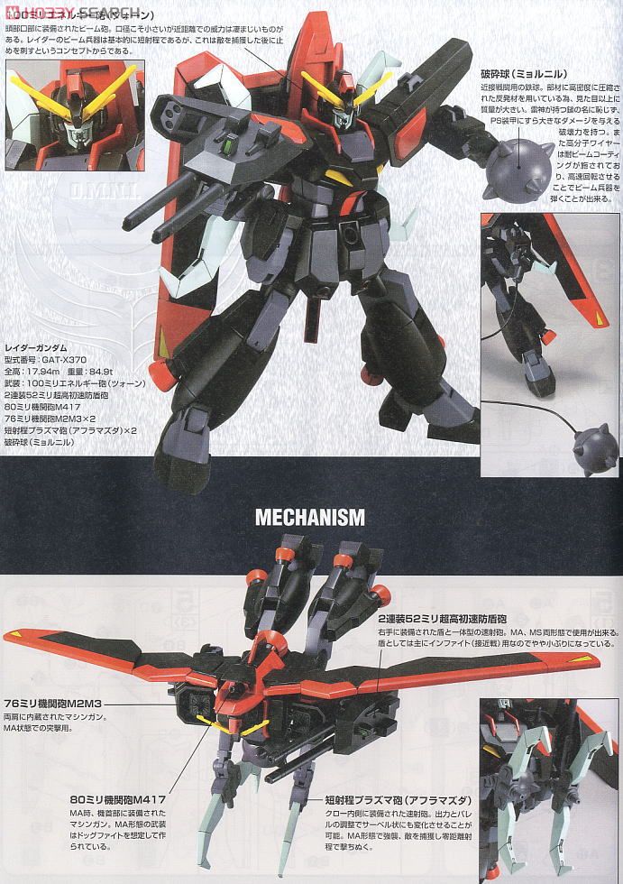 4573102557384 R10 Raider Gundam (HG) (Gundam Model Kits) 1500yen
