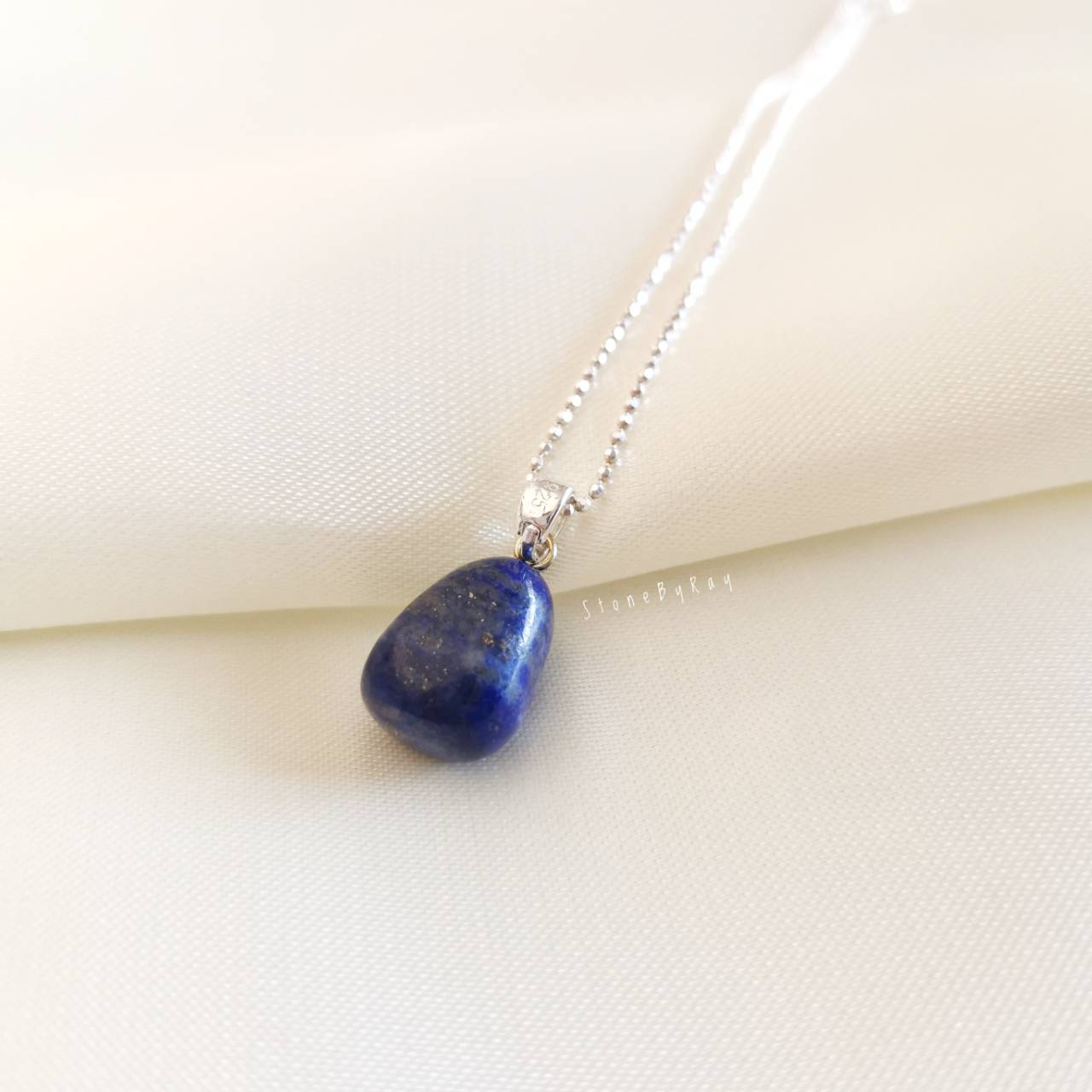 สร้อยคอเงินจี้หินลาพิสลาซูลี Lapis Lazuli