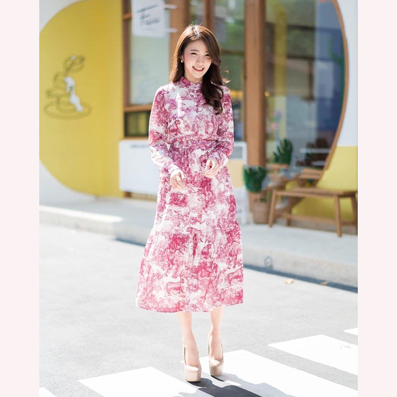 kudapy ชุดเซตดิออสีแดง/สีกรม ผ้าเนื้อดี ตัวเสื้อแต่งคอกลม มาพร้อมกระดุมด้านหน้าเปิดได้ทุกเม็ดนะค้า