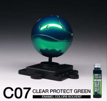 8858878000078 (raditz) C07 Clear Protect Green 35ml. (enamel)