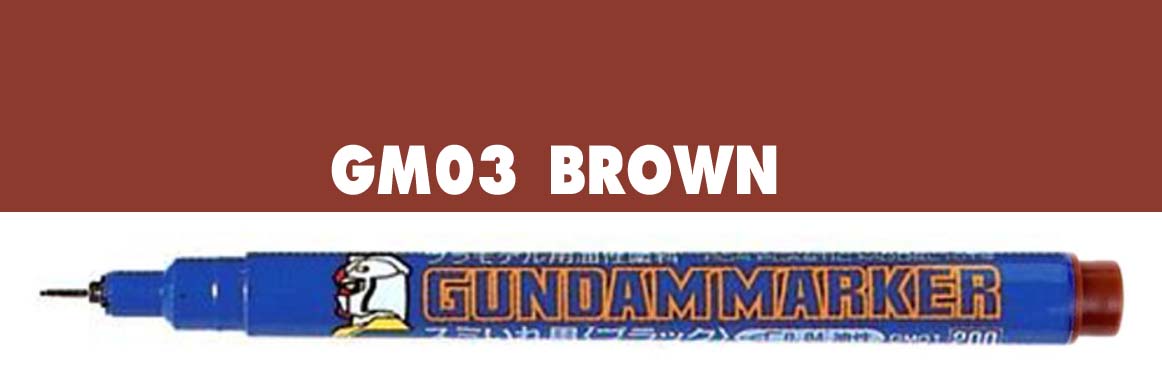 4973028506891 gm03 gundam marker brown ( หัวเข็ม สีน้ำตาล )
