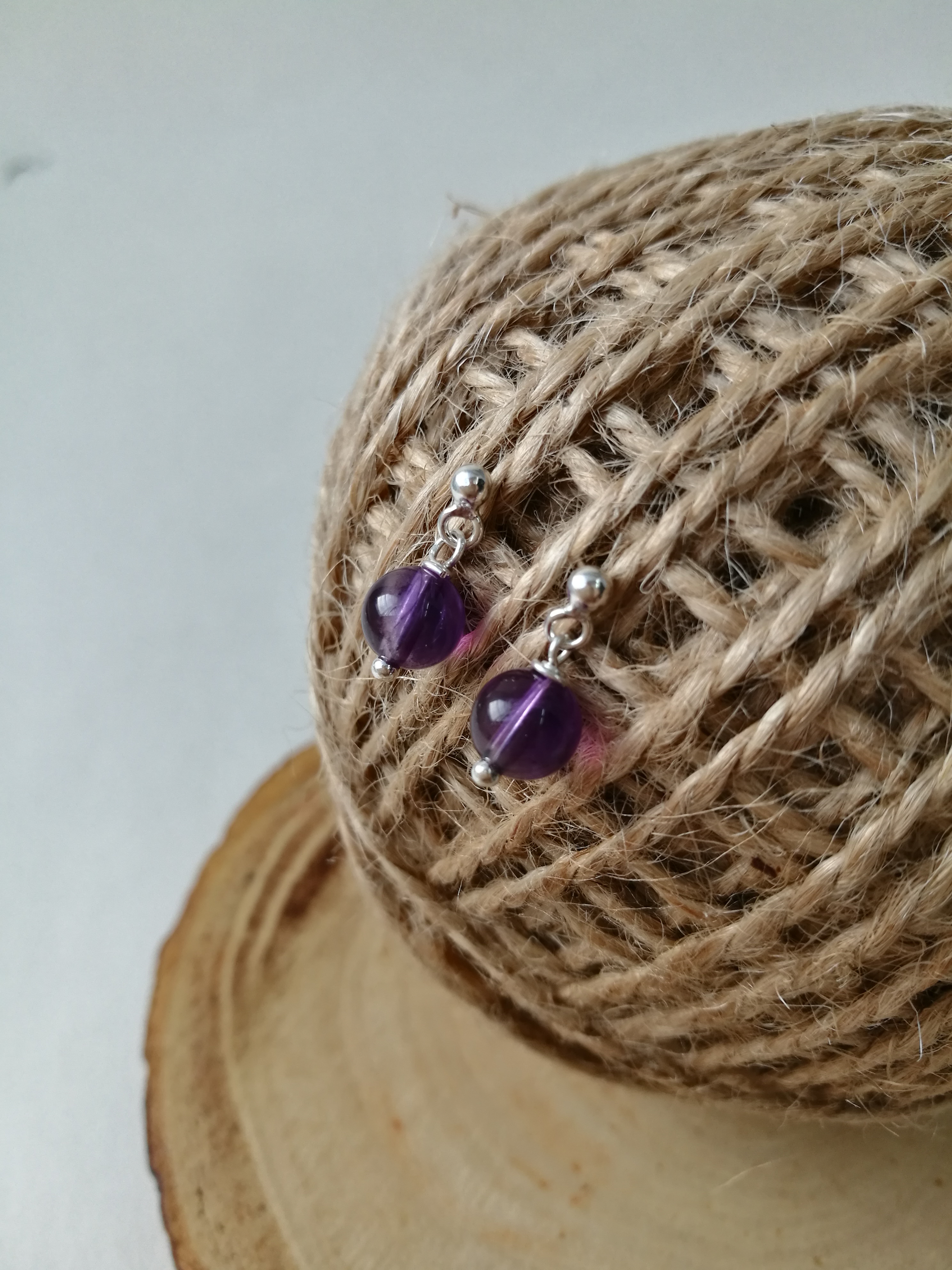 ต่างหูอเมทิสต์(Amethyst)