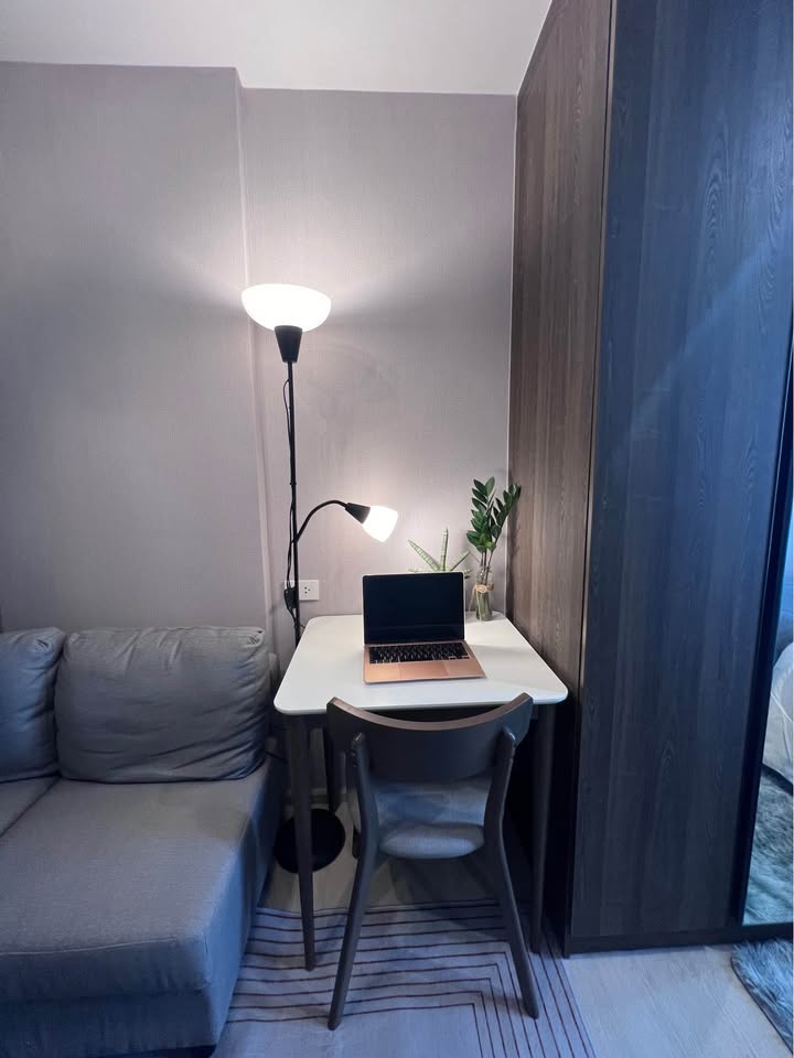 ให้เช่าห้องแบบ 1ห้องนอน 1ห้องน้ำ โซนพื้นที่ BTS คูคต คอนโด Nue Cross Khu Khot Station (นิว ครอส คูคต สเตชัน) ขนาดห้อง 23 ตรม. ชั้น 6 ตึก A