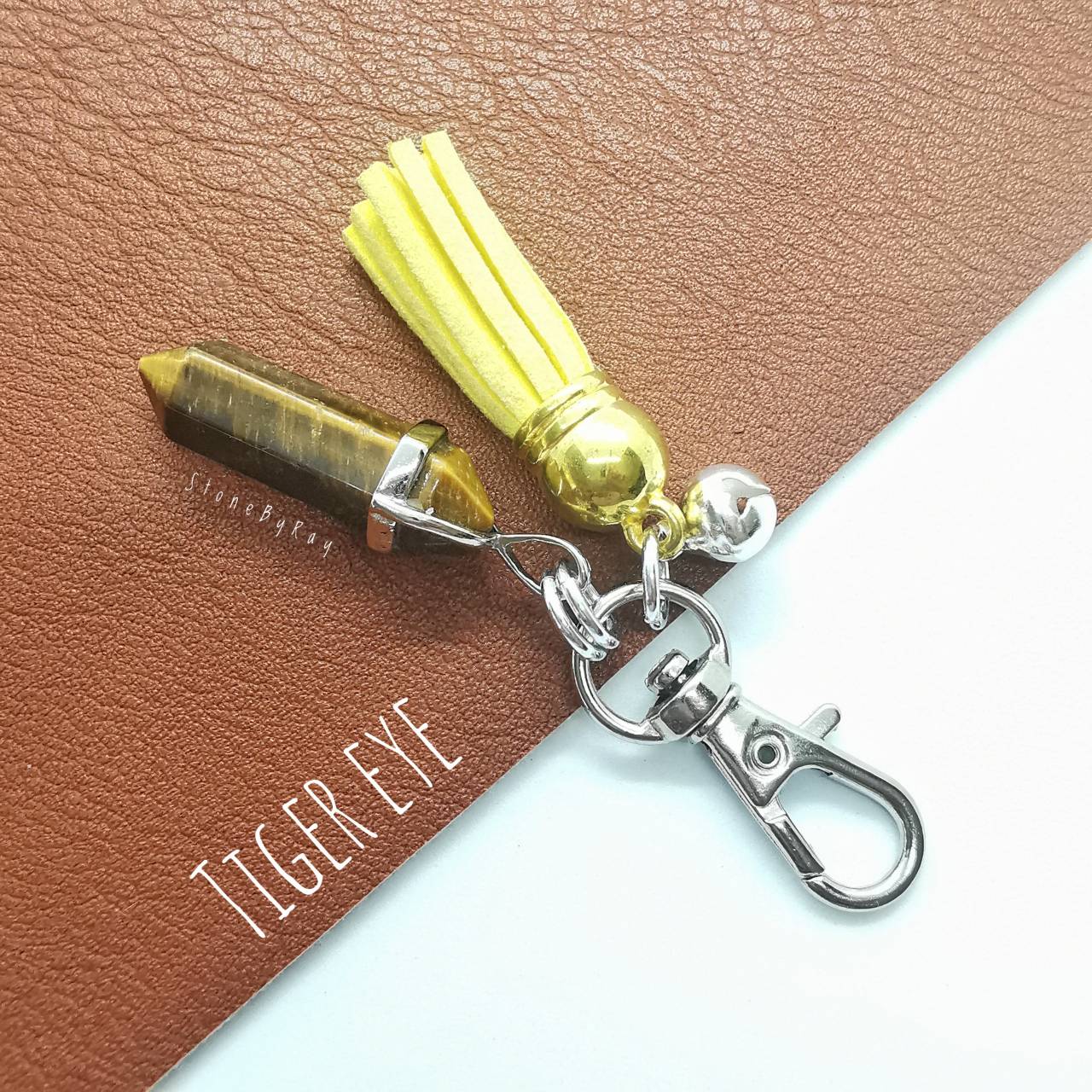 พวงกุญแจหินตาเสือ Tiger eye