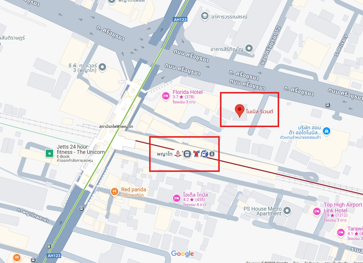 ให้เช่าคอนโด Noble Revent (โนเบิล รีเวนต์) - โซนพื้นที่ BTS พญาไท - ห้องแบบ 1ห้องนอน 1ห้องน้ำ