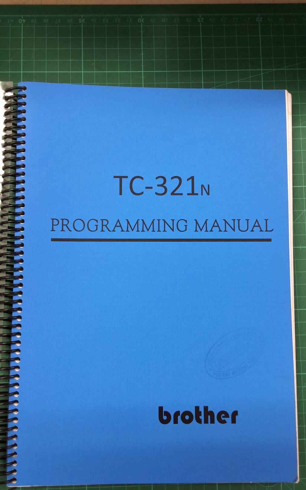 BROTHER TC-321N PROGRAMMING MANUALWIRING DIAGRAM