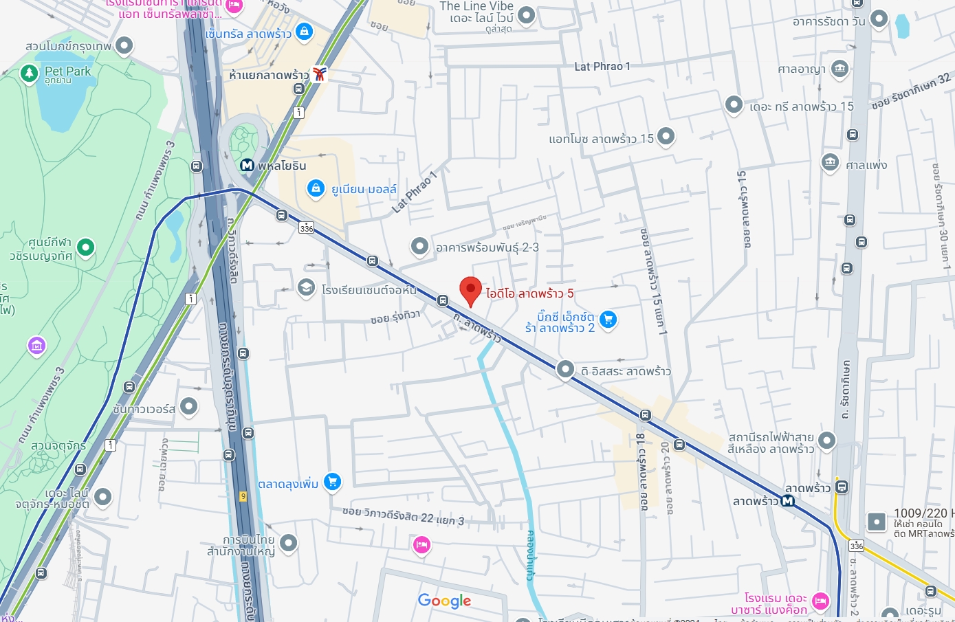 สนใจชมห้องติดต่อได้เลย Line ID: Smile-easy ปล่อยเช่าคอนโด IDEO Ladprao 5 (ไอดีโอ ลาดพร้าว 5) - 1ห้องนอน 1ห้องน้ำ 1ห้องนั่งเล่น - ใกล้ MRT ลาดพร้าว - ขนาดห้อง 34 ตรม. ชั้น 8