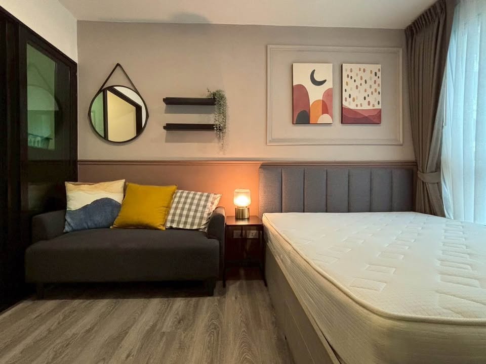 ให้เช่า The Origin Onnut (ดิ ออริจิ้น อ่อนนุช) 1นอน1น้ำ ขนาด 22 ตรม ตึก B ชั้น 2 ราคา 9,500