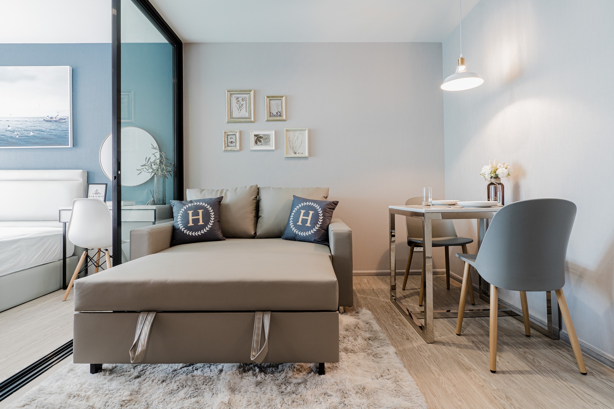 ให้เช่าคอนโด REACH Phahon Yothin 52 (รีช พหลโยธิน 52) เฟอร์ครบมีเครื่องซักผ้า