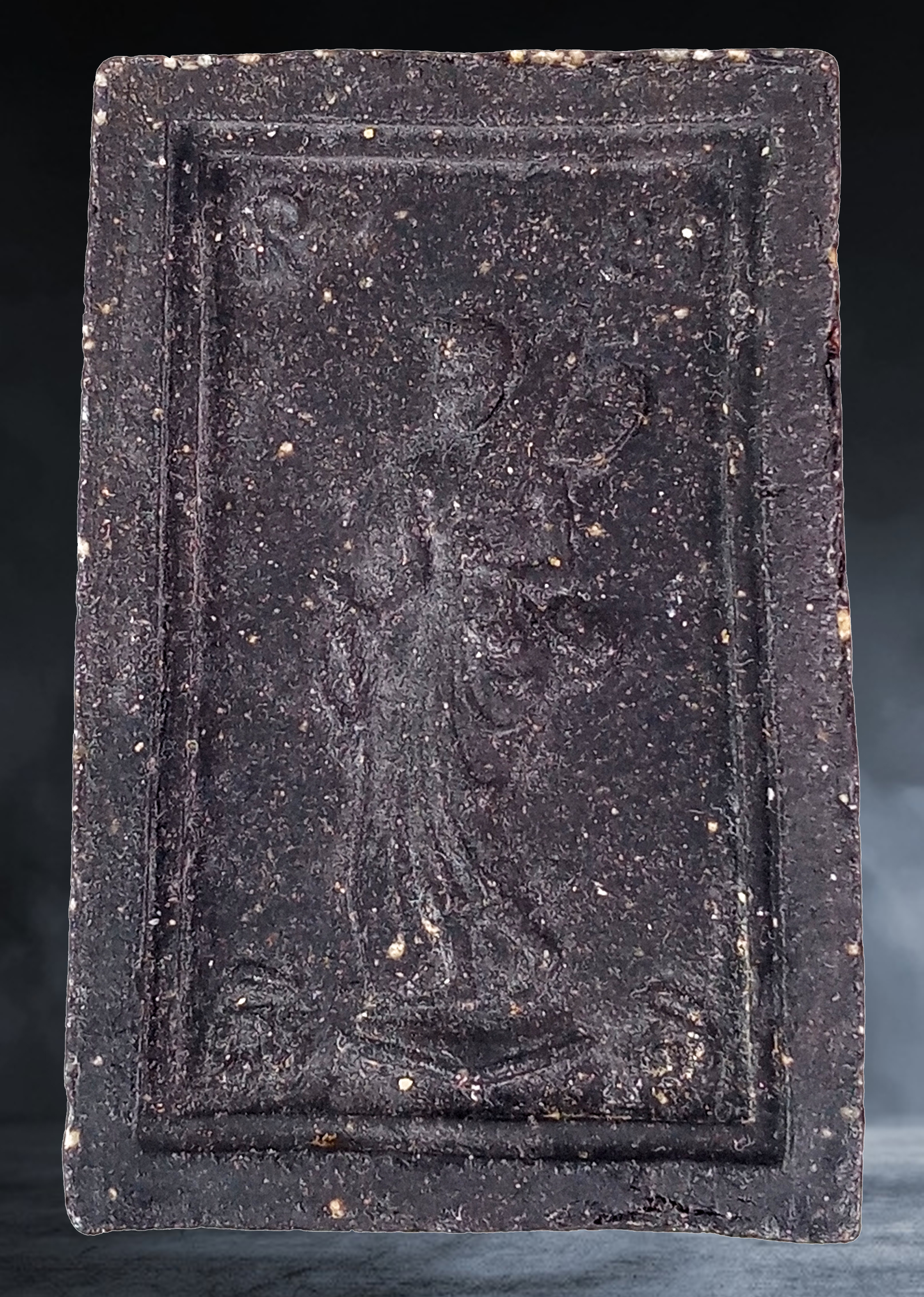 พระสมเด็จหลังสิวลี หลวงพ่อกวย วัดโฆสิตาราม จ.ชัยนาท พิมพ์เอวเล็กมีกำไร เนื้อผงใบลาน ปี ๒๕๑๕ ออกวัดราชนัดดา