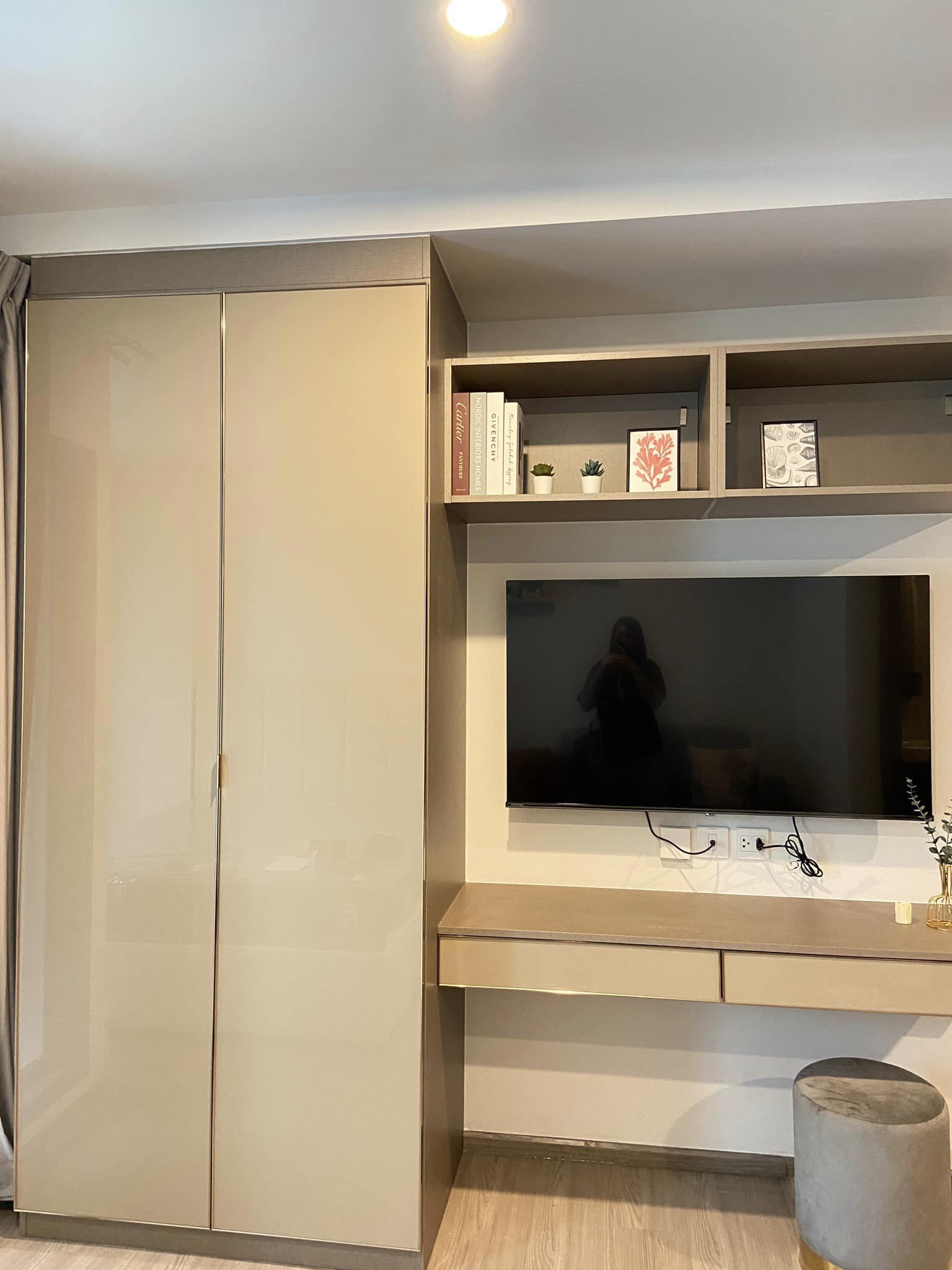 ปล่อยเช่าคอนโด Aspire Ratchayothin (แอสปาย รัชโยธิน) - ห้องใหม่มือแรก 1ห้องนอน 1ห้องน้ำ 1ห้องนั่งเล่น - ใกล้ BTS รัชโยธิน / ม.เกษตร ศรีปทุม - ขนาดห้อง 25.78 ตรม. ชั้น 4 ตึก B