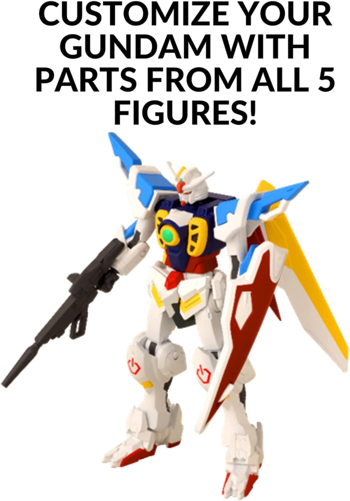 045557406011 gundam 4.5inch build artemis&rx-78-2 &wing&astray red &barbatos(Free Zaku )Set of 6 ได้ 6แบบครับ