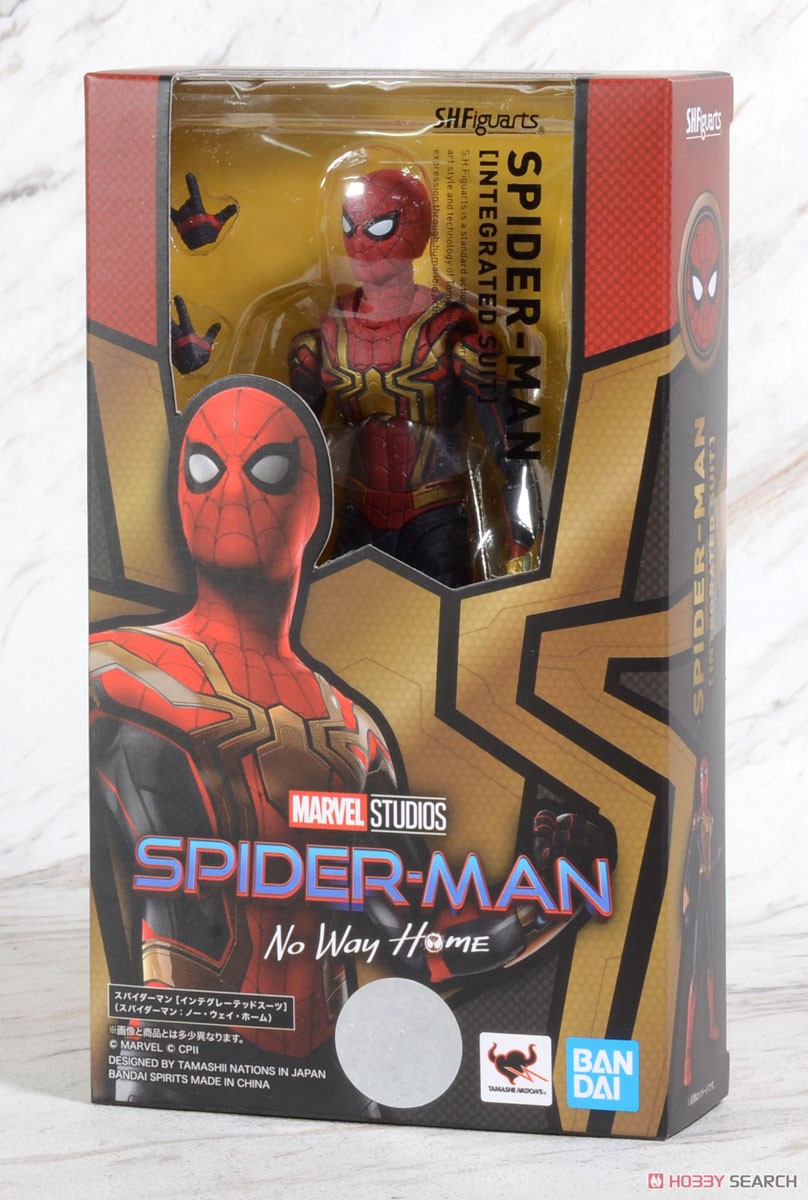 (เหลือ1ชิ้น ทักแชทก่อนโอน) 4573102620910 S.H.Figuarts Spider-Man [Integrated Suit] (Spider-Man: No Way Home)