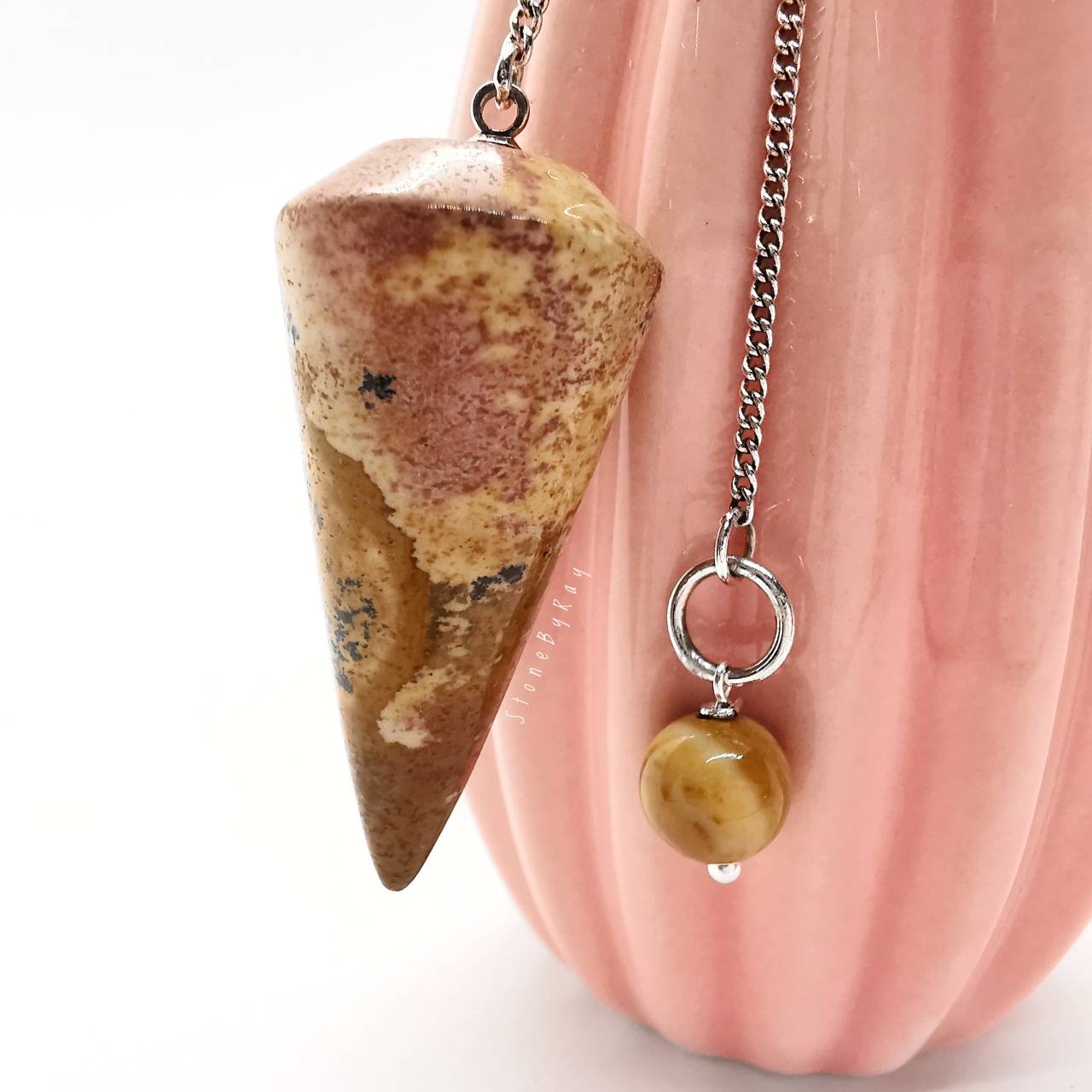 เพนดูลัมหินพิกเจอร์แจสเปอร์ Picture Jasper