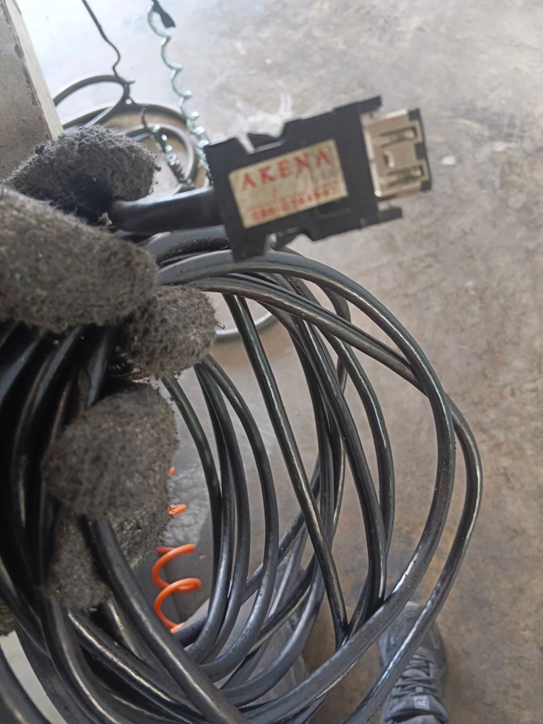 งานเปลี่ยนสาย ENCODER CABLE MITSUBISHI CNC SERVO MOTOR