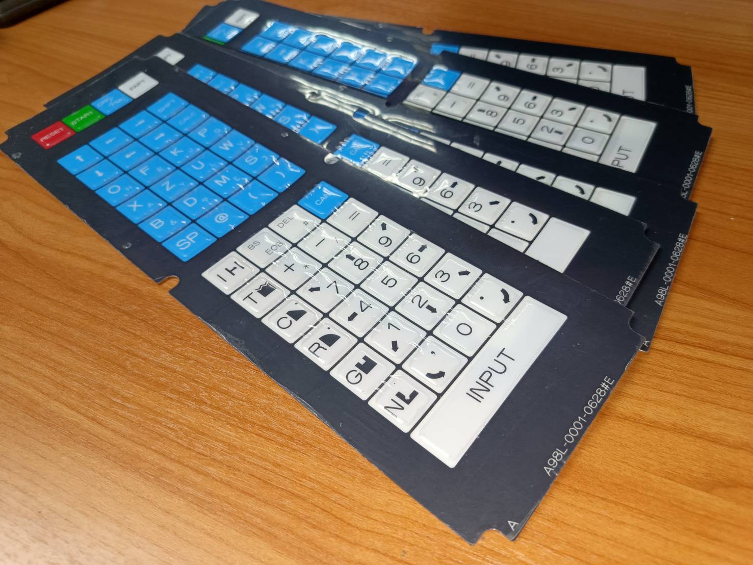 FANUC A98L-0001-0628#E Fanuc 10TF Keysheet สำหรับเครื่องกลึง