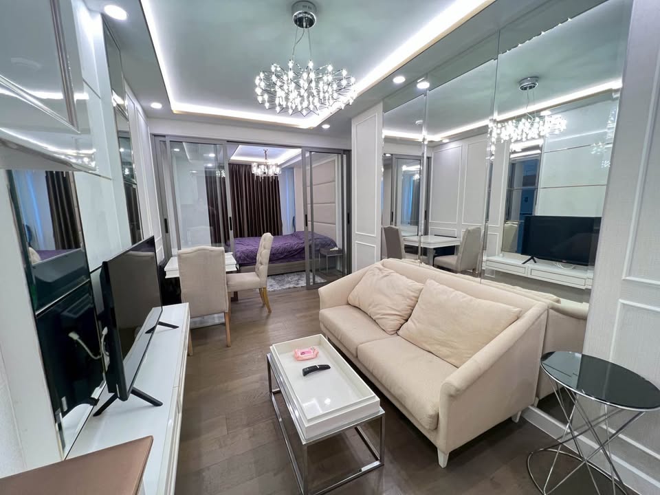 ให้เช่าห้องแบบ 1ห้องนอน 1ห้องน้ำ โซนพื้นที่ MRT ห้วยขวาง คอนโด Amaranta Residence (อมรันทา เรสซิเด้นซ์) Low Rise ขนาดห้อง 35 ตรม. ชั้น 2