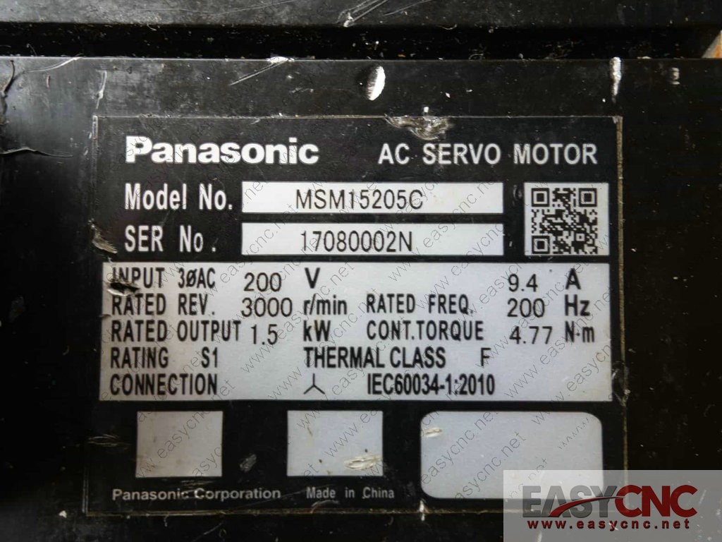 Panasonic MSM15205C Servo Motor