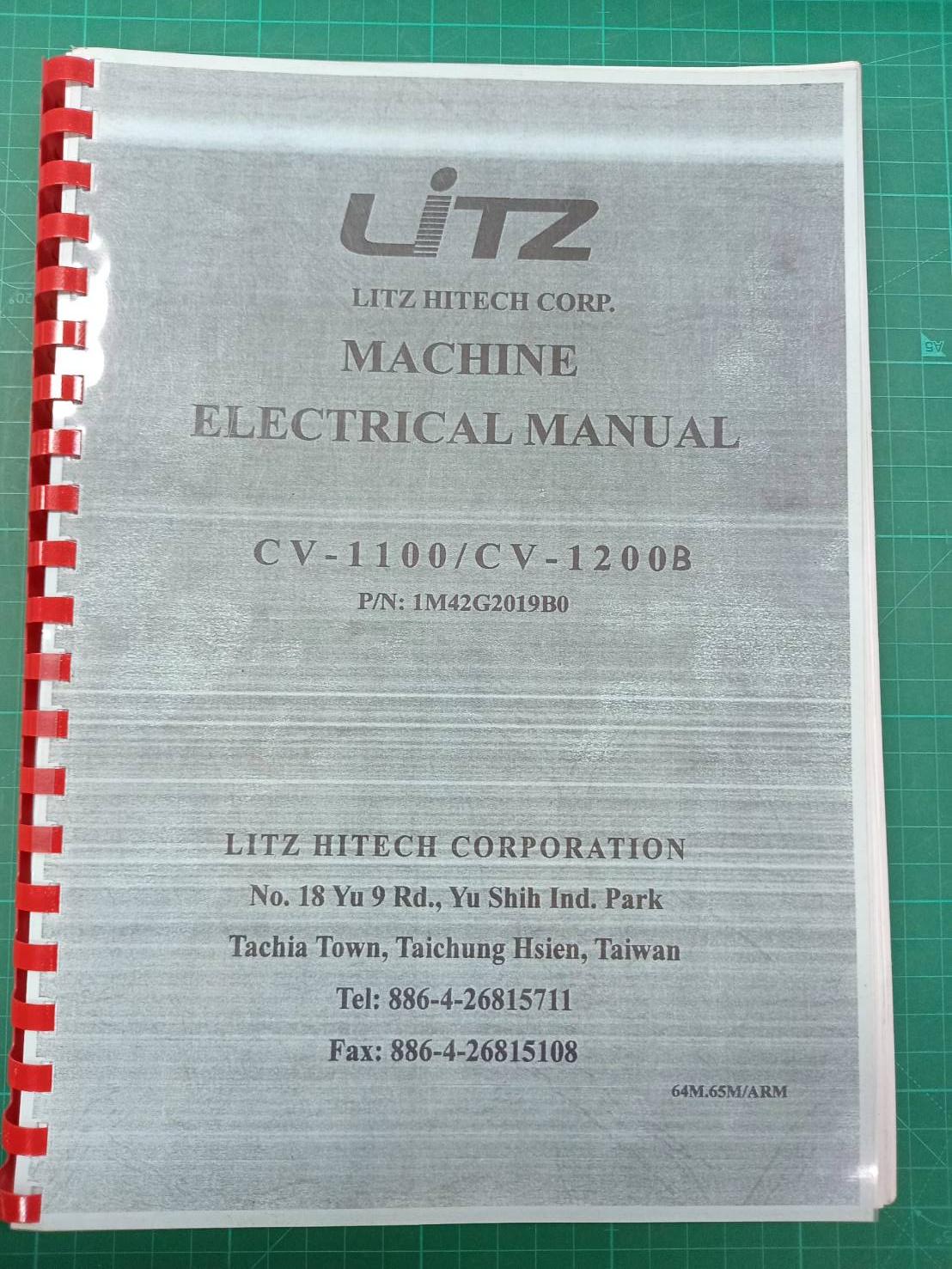 LITZ CV-1100/CV-1200B WIRING DIAGRAM