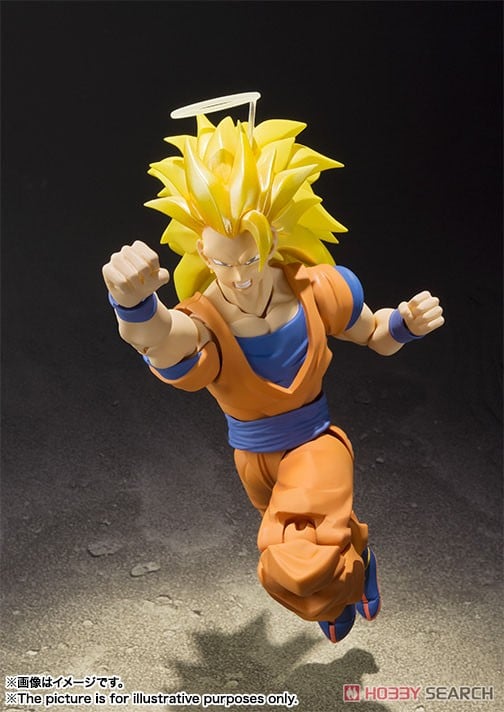 Bandai 4573102668738 S.H.FIGUARTS SUPER SAIYAN 3 GOKU REISSUE