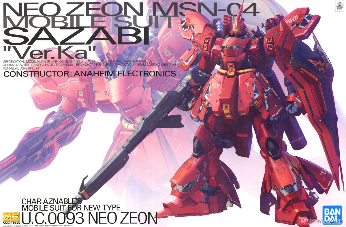 Bandai 4573102554574 MG1/100 MSN-04 Sazabi Ver.Ka 9000 เยน