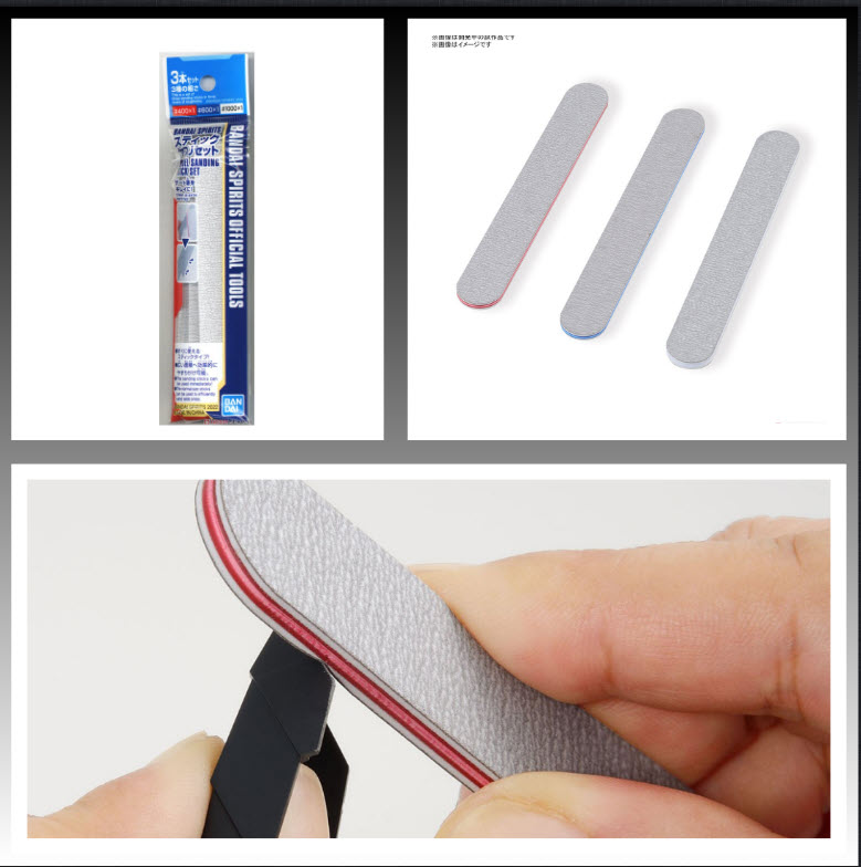 Bandai 4573102620033 BANDAI SPIRITS MODEL SANDING STICK SET
