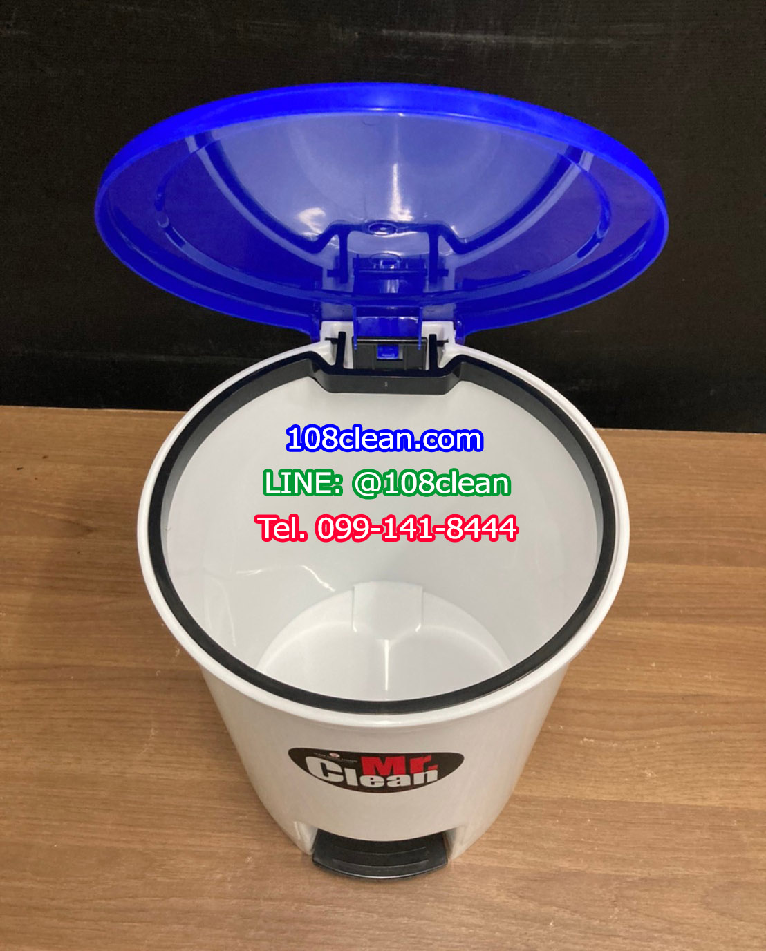 ถังขยะแยกประเภท เท้าเหยียบ ทรงกลม ขนาด 12 ลิตร